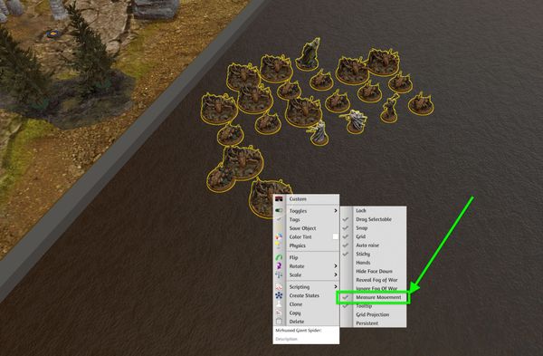 A tip to improve gameplay is to select all of your models and toggle on "Measure Movement"