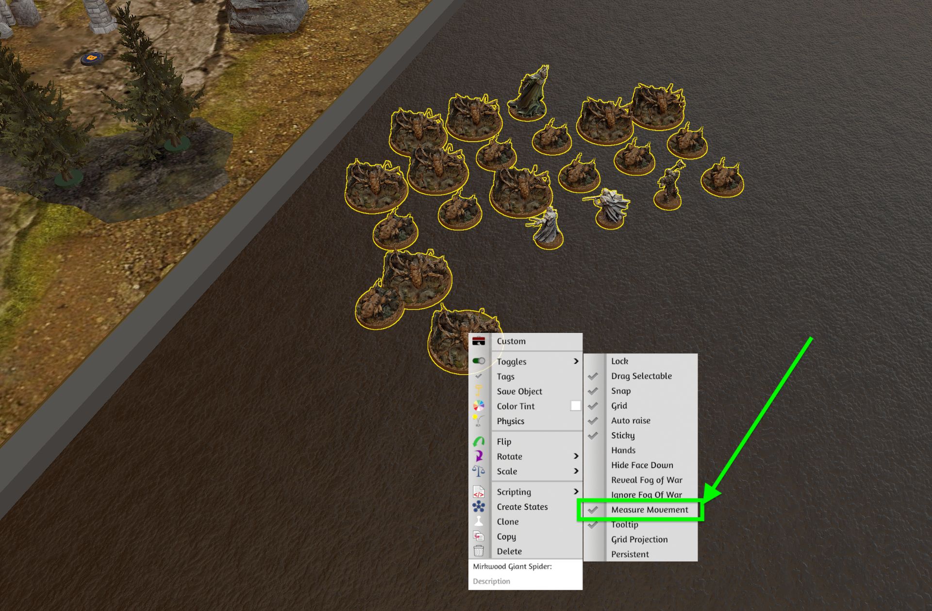 A tip to improve gameplay is to select all of your models and toggle on "Measure Movement"
